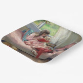 Albert Edelfelt - Goede vrienden Papieren Bordje (Gebogen)