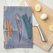 Albert Edelfelt - Harbour in Helsinki Theedoek (Quarter Fold)