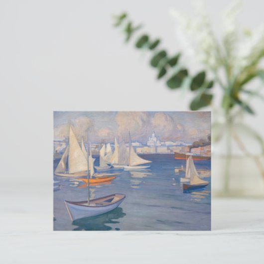 Albert Edelfelt - Harbour in het Briefkaart van He (Staand voorkant)