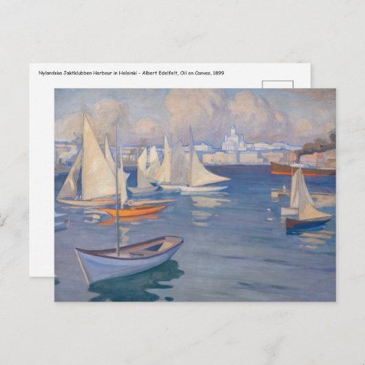 Albert Edelfelt - Harbour in het Briefkaart van He (Voorkant / Achterkant)