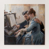 Albert Edelfelt - Het spelen van de Piano Legpuzzel (Verticaal)