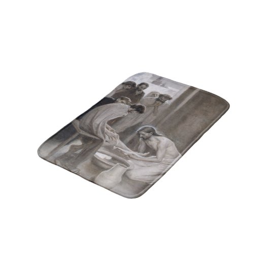 Albert Edelfelt - Jesus Washing Feet of Disciples Badmat (Gekanteld)