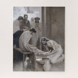 Albert Edelfelt - Jesus Washing Feet of Disciples Legpuzzel