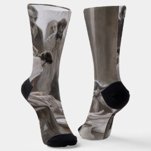 Albert Edelfelt - Jesus Washing Feet of Disciples Sokken