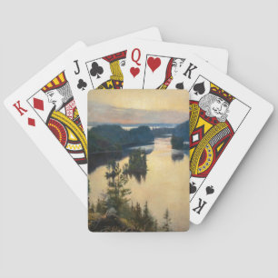 Albert Edelfelt - Kaukola Ridge op Sunset Pokerkaarten