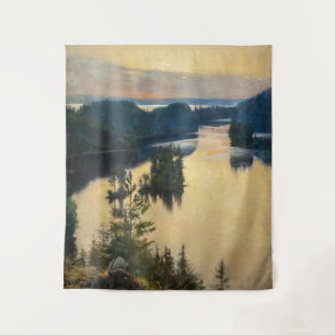 Albert Edelfelt - Kaukola Ridge op Sunset Wandkleed