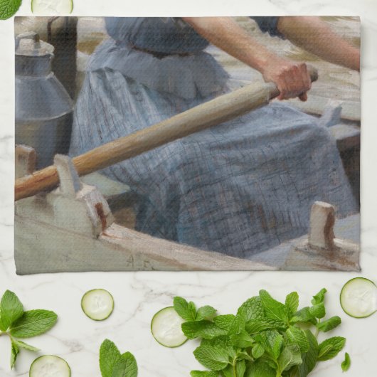 Albert Edelfelt - La Laitiere Theedoek (Gevouwen)