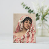 Albert Edelfelt Lachmodel met doek CC0057 Briefkaart (Staand voorkant)