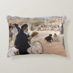 Albert Edelfelt - Luxemburgse tuinen, Parijs Accent Kussen