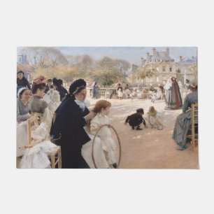 Albert Edelfelt - Luxemburgse tuinen, Parijs Deurmat