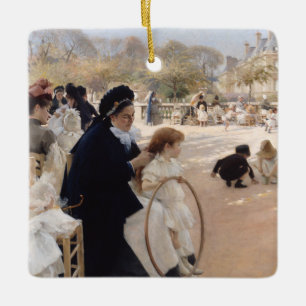 Albert Edelfelt - Luxemburgse tuinen, Parijs Keramisch Ornament