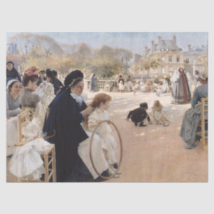 Albert Edelfelt - Luxemburgse tuinen, Parijs Tissuepapier