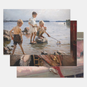 Albert Edelfelt - Meesterwerken Selectie Inpakpapier Vel