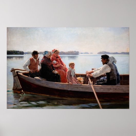 Albert Edelfelt - Naar de Doop Poster (Voorkant)