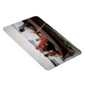 Albert Edelfelt - Naar het kerstfeest Magneet (Rechterzijde)