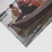 Albert Edelfelt - Naar het kerstfeest Tissuepapier (Detail)