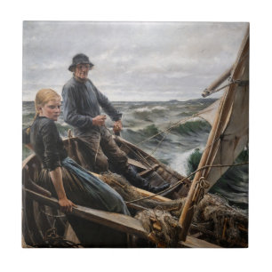 Albert Edelfelt - Op Zee Tegeltje