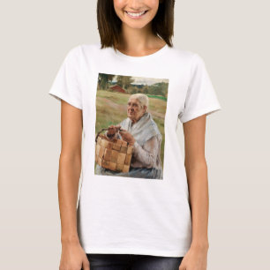 Albert Edelfelt - Oude vrouw met een plint mandje T-shirt