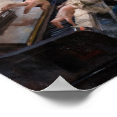 Albert Edelfelt - Piano spelen Poster (Hoek)