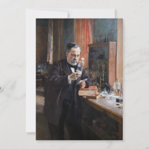 Albert Edelfelt - Portret van Louis Pasteur Bedankkaart