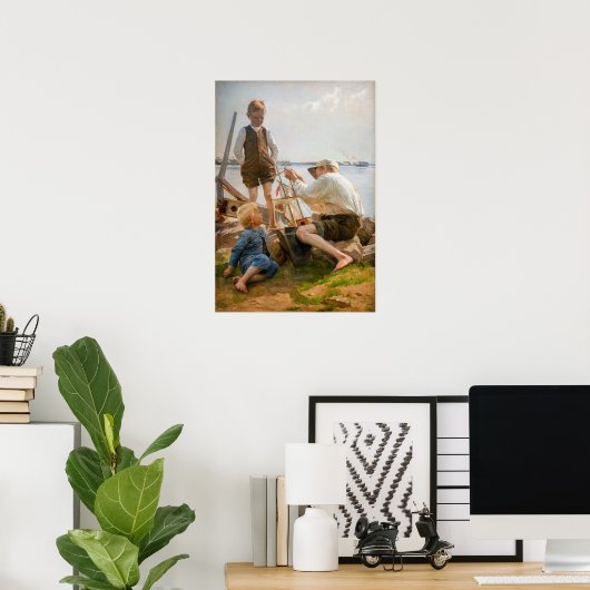 Albert Edelfelt - Scheepsbouwers Poster (Thuiskantoor)