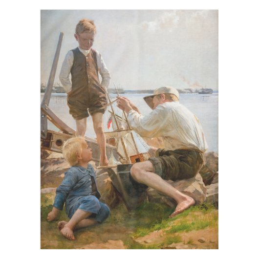Albert Edelfelt - Scheepsbouwers Tafelkleed (Voorkant)