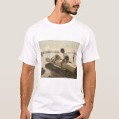 Albert Edelfelt - Twee jongens op een log T-shirt (Voorkant)