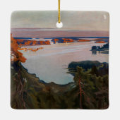 Albert Edelfelt - Uitzicht over Haikko Keramisch Ornament (Achterkant)