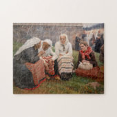 Albert Edelfelt - Vrouwen buiten de kerk Legpuzzel (Horizontaal)