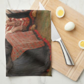 Albert Edelfelt - Vrouwen buiten de kerk Theedoek (Quarter Fold)