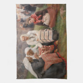 Albert Edelfelt - Vrouwen buiten de kerk Theedoek (Verticaal)