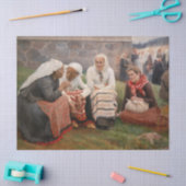 Albert Edelfelt - Vrouwen buiten de kerk Tissuepapier (Craft)