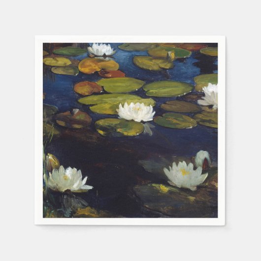 Albert Edelfelt - Water Lilies, Studie Servet (Voorkant)