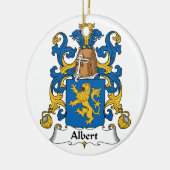 Albert Family Crest Keramisch Ornament (Links)