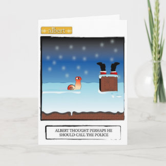 Albert met kerst feestdagen kaart