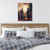 Albert Neuhuys De open deur Canvas Afdruk (Insitu (Slaapkamer))