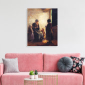Albert Neuhuys De open deur Canvas Afdruk (Insitu (Woonkamer))