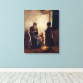 Albert Neuhuys De open deur Canvas Afdruk (Insitu (Houten vloer))