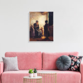 Albert Neuhuys De open deur Canvas Afdruk (Insitu (Woonkamer))