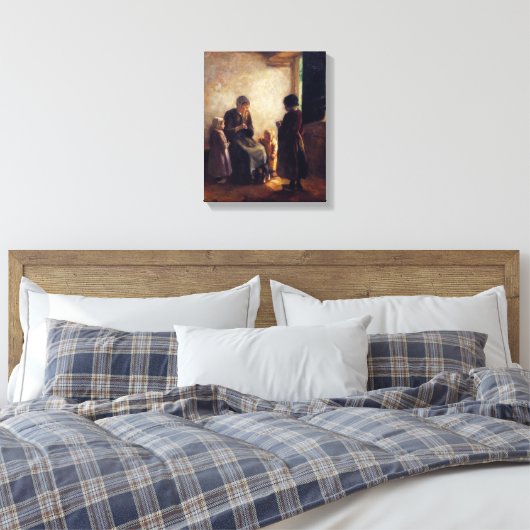 Albert Neuhuys De open deur Canvas Afdruk (Insitu (Slaapkamer))