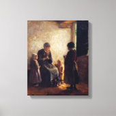 Albert Neuhuys De open deur Canvas Afdruk (Voorkant)