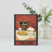 Albert Samuel Anker - Theetijd Briefkaart (Staand voorkant)