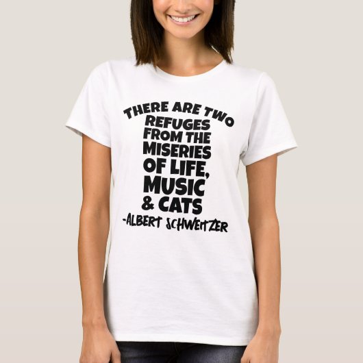 ALBERT SCHWEITZER CHATS ET T-SHIRTS MUSICAUX (Devant)