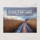 Albert Schweitzer Inspirerend Quote "Truth" Briefkaart (Voorkant)