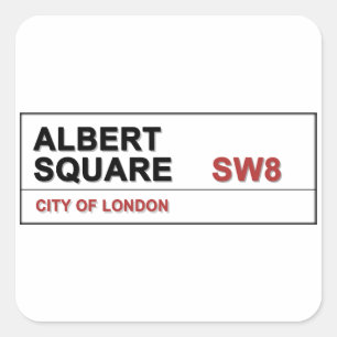 Albert Square London England Vierkante Sticker