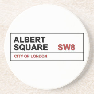 Albert Square London England Zandsteen Onderzetter