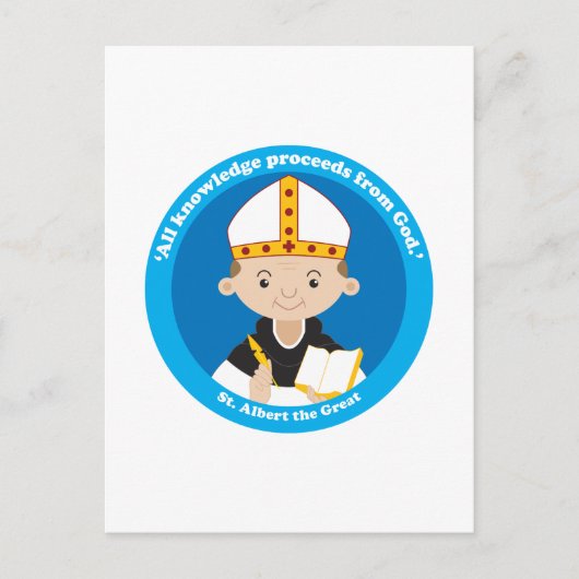 Albert the Great Briefkaart (Voorkant)