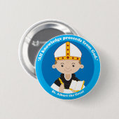 Albert the Great Ronde Button 5,7 Cm (Voorkant /achterkant)