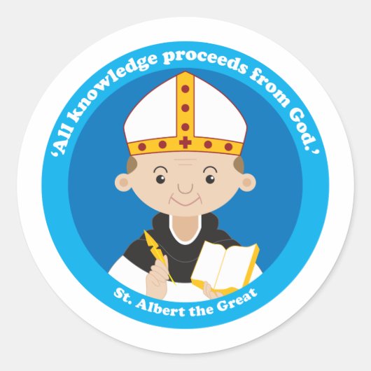 Albert the Great Ronde Sticker (Voorkant)