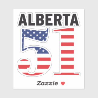 Alberta 51e Amerikaanse staat WEXIT Sticker